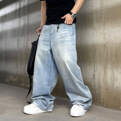 ライトウォッシュワイドデニムパンツ U2506