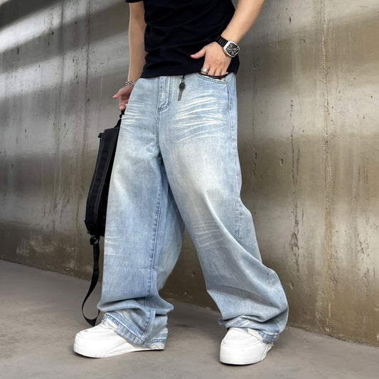 ライトウォッシュワイドデニムパンツ U2506