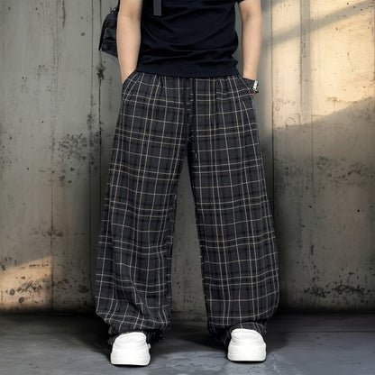 チェックワイドシルエットパンツ U2510