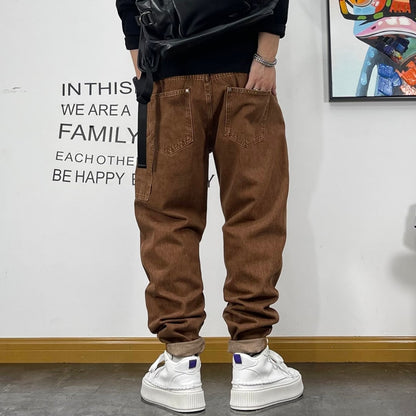 【OUTLET/即納】マルチポケットブラウンジーンズ U1514
