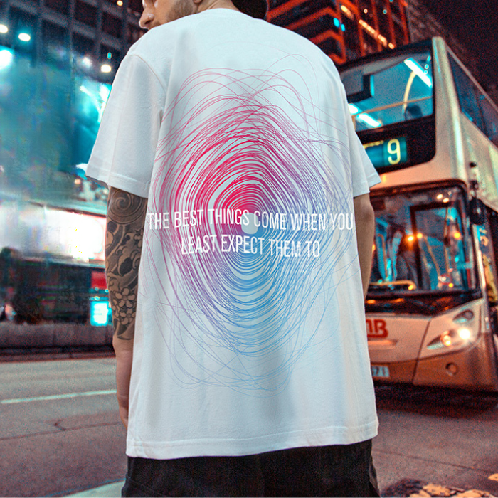 【OUTLET/即納】ヒップホッププリントルーズ半袖Tシャツ U1844
