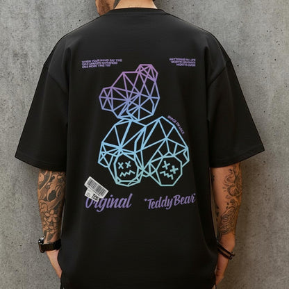 【OUTLET/即納】グラデーションベアバックプリント半袖Tシャツ U2320