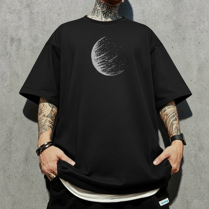 【OUTLET/即納】アブストラクトサークル半袖Tシャツ U2534
