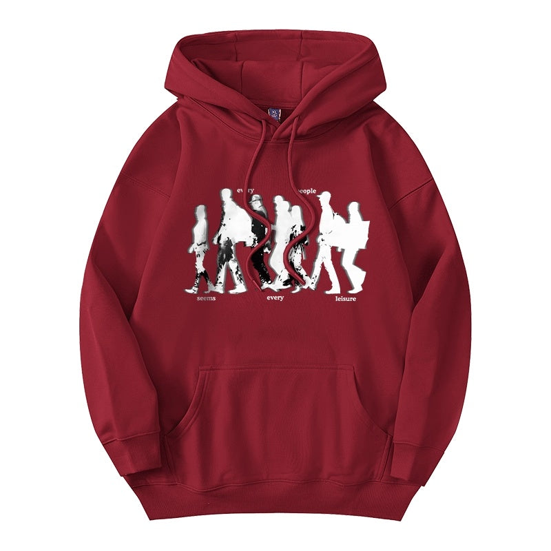 シルエットグラフィックパーカー U2377