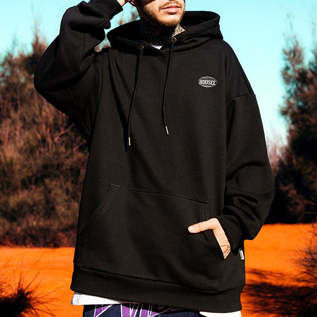 【OUTLET/即納】ロゴプリントストリートルーズパーカー U1666