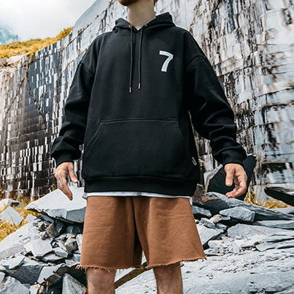 【OUTLET/即納】No.7 デザインプリントパーカー U1467