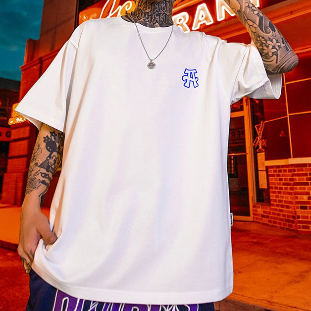 【OUTLET/即納】ビッグレターストリート半袖Tシャツ U1704