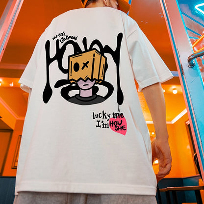 ヒップホップグラフィティ半袖Tシャツ U1822