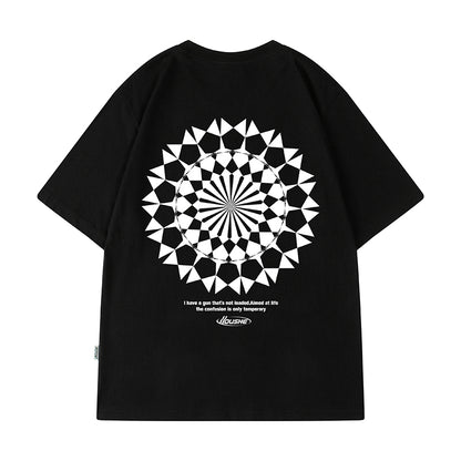 バックプリントデザイン半袖Tシャツ U1730