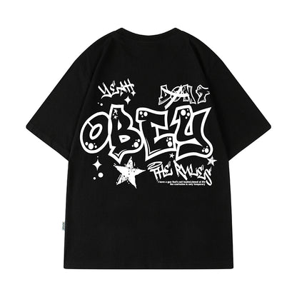 グラフィティヒップホップ半袖Tシャツ U1847