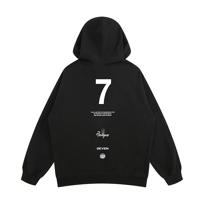 【OUTLET/即納】No.7 デザインプリントパーカー U1467