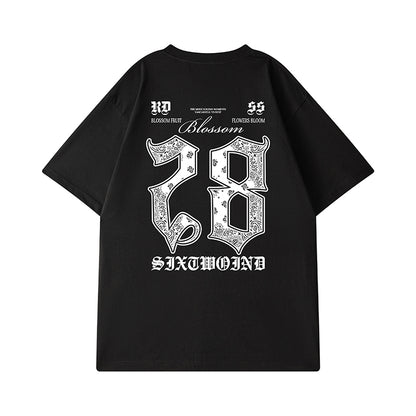 バックプリントナンバー半袖Tシャツ U1715