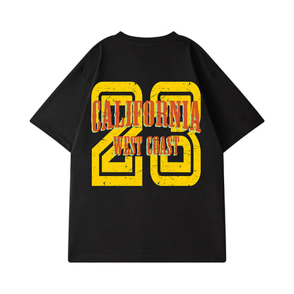 ナンバープリントルーズ半袖Tシャツ U1802