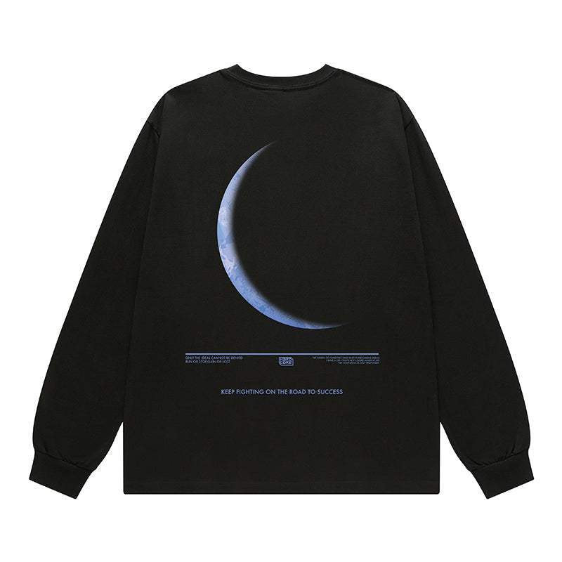 【OUTLET/即納】クレセントムーンストリート長袖Tシャツ U1896