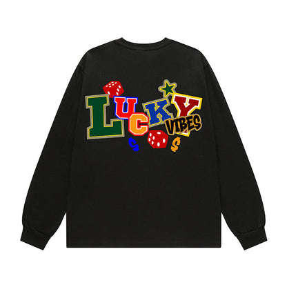 【OUTLET/即納】サイコロイラストストリート長袖Tシャツ U1894