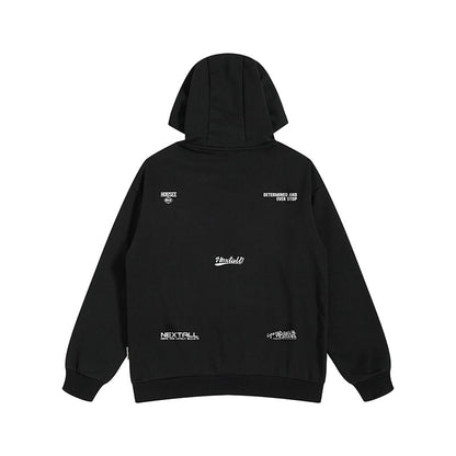 【OUTLET/即納】ロゴプリントストリートルーズパーカー U1666