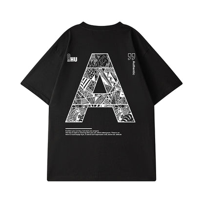 トレンド半袖カジュアルルーズTシャツ U1702