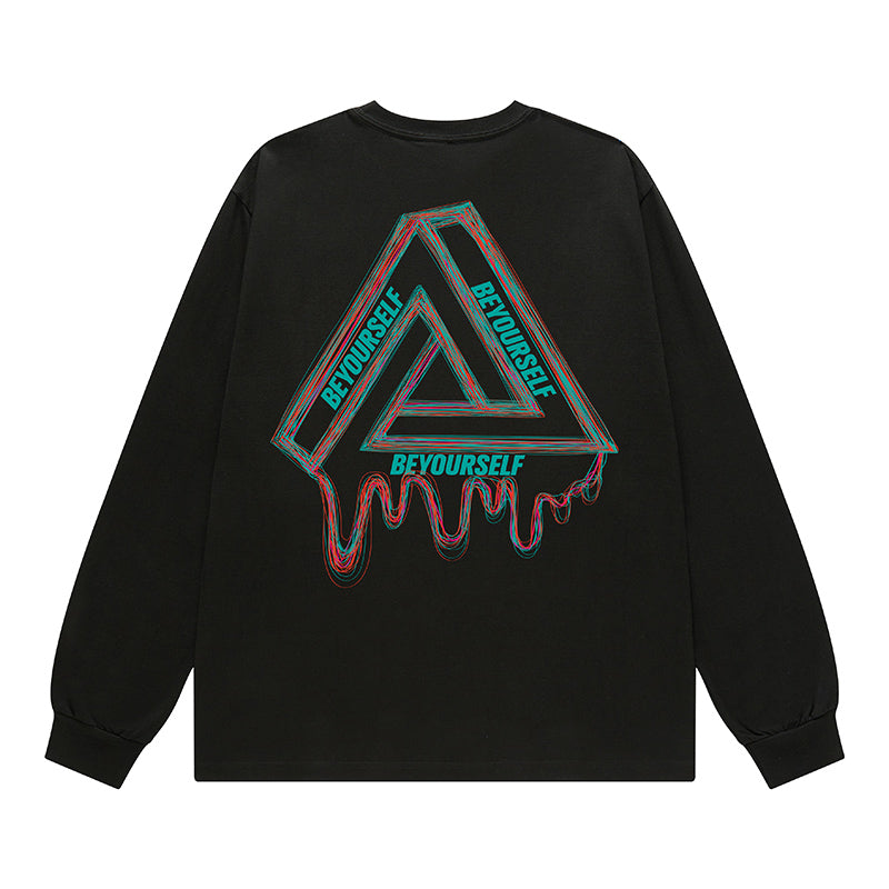【OUTLET/即納】アメリカンレトロヒップホップ長袖Tシャツ U1742