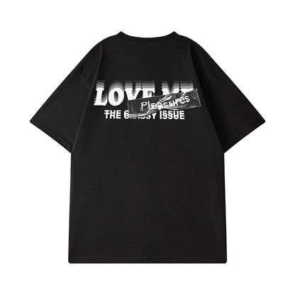 ストリートレタープリント半袖Tシャツ U1716