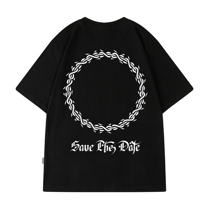 ワイヤーデザインストリート半袖Tシャツ U1846