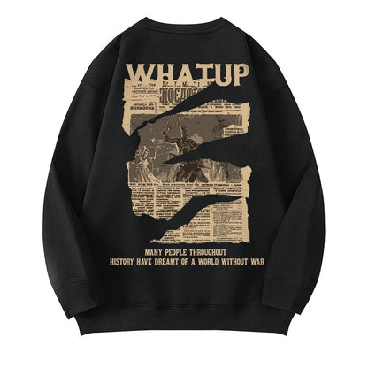 ノスタルジックタイポコラージュスウェット U2452