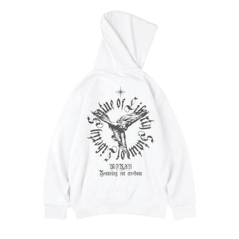 ゴシックエンブレムアートパーカー U2426