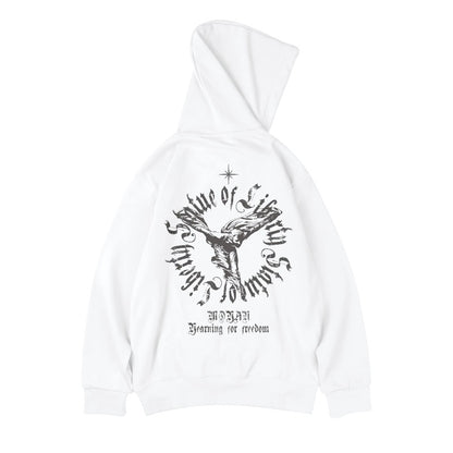 ゴシックエンブレムアートパーカー U2426