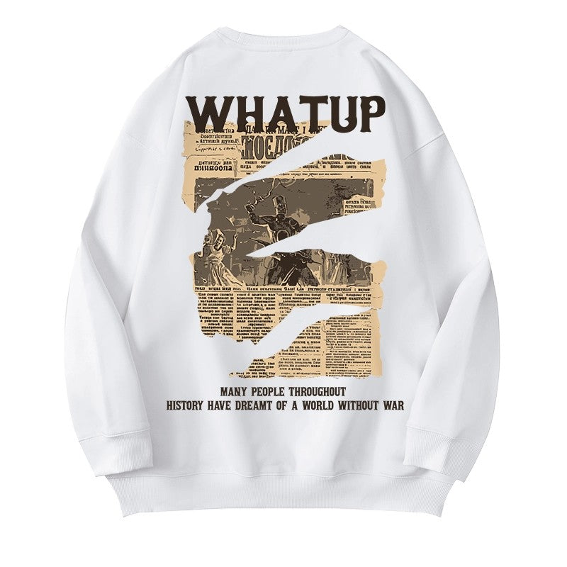 ノスタルジックタイポコラージュスウェット U2452