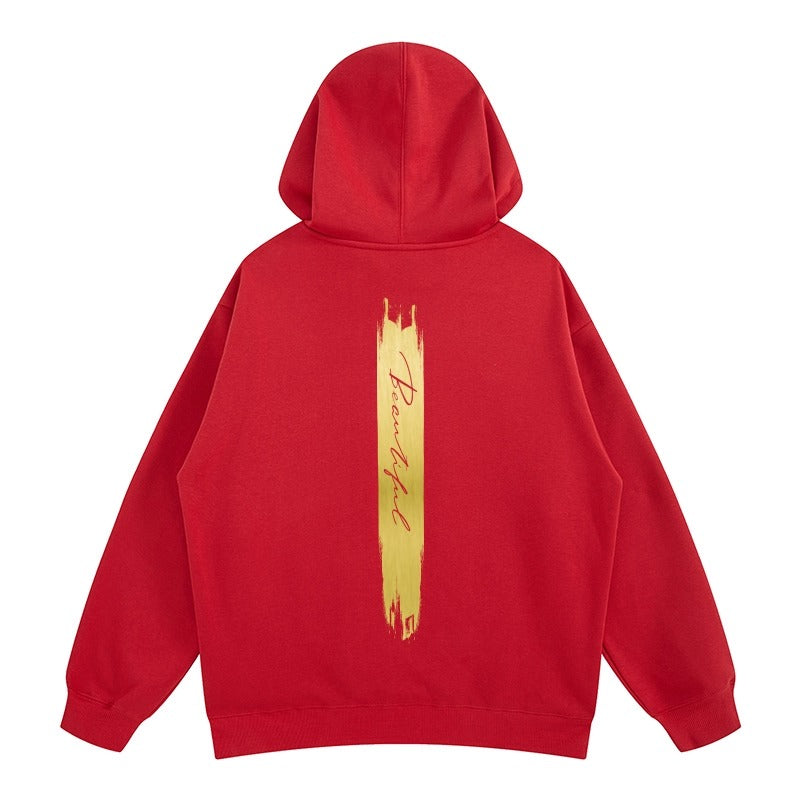 ブラッシュストロークグラフィックパーカー U2496