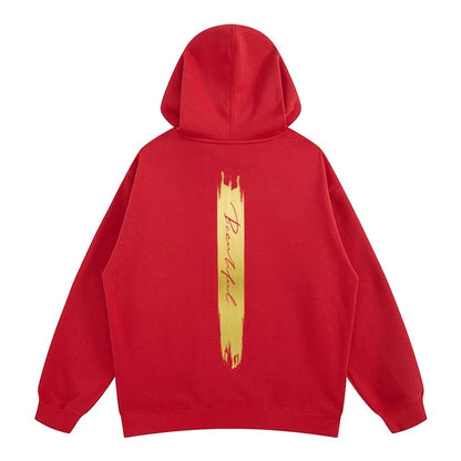 ブラッシュストロークグラフィックパーカー U2496