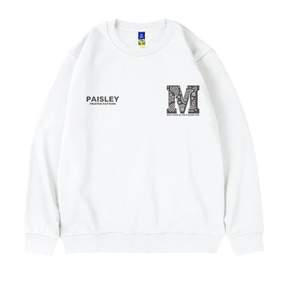 ペイズリーエムロゴプリントスウェット U2469