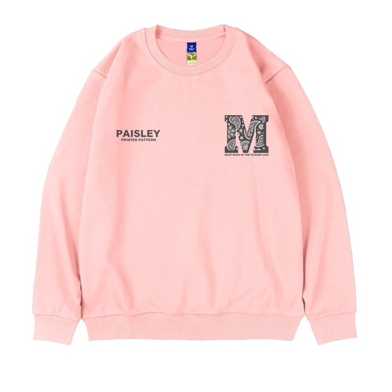 ペイズリーエムロゴプリントスウェット U2469