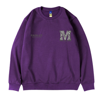 ペイズリーエムロゴプリントスウェット U2469