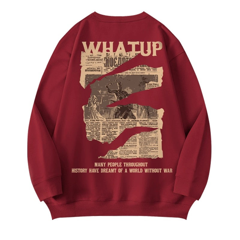 ノスタルジックタイポコラージュスウェット U2452