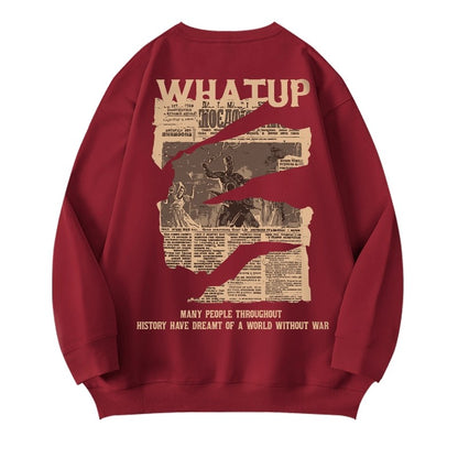 ノスタルジックタイポコラージュスウェット U2452