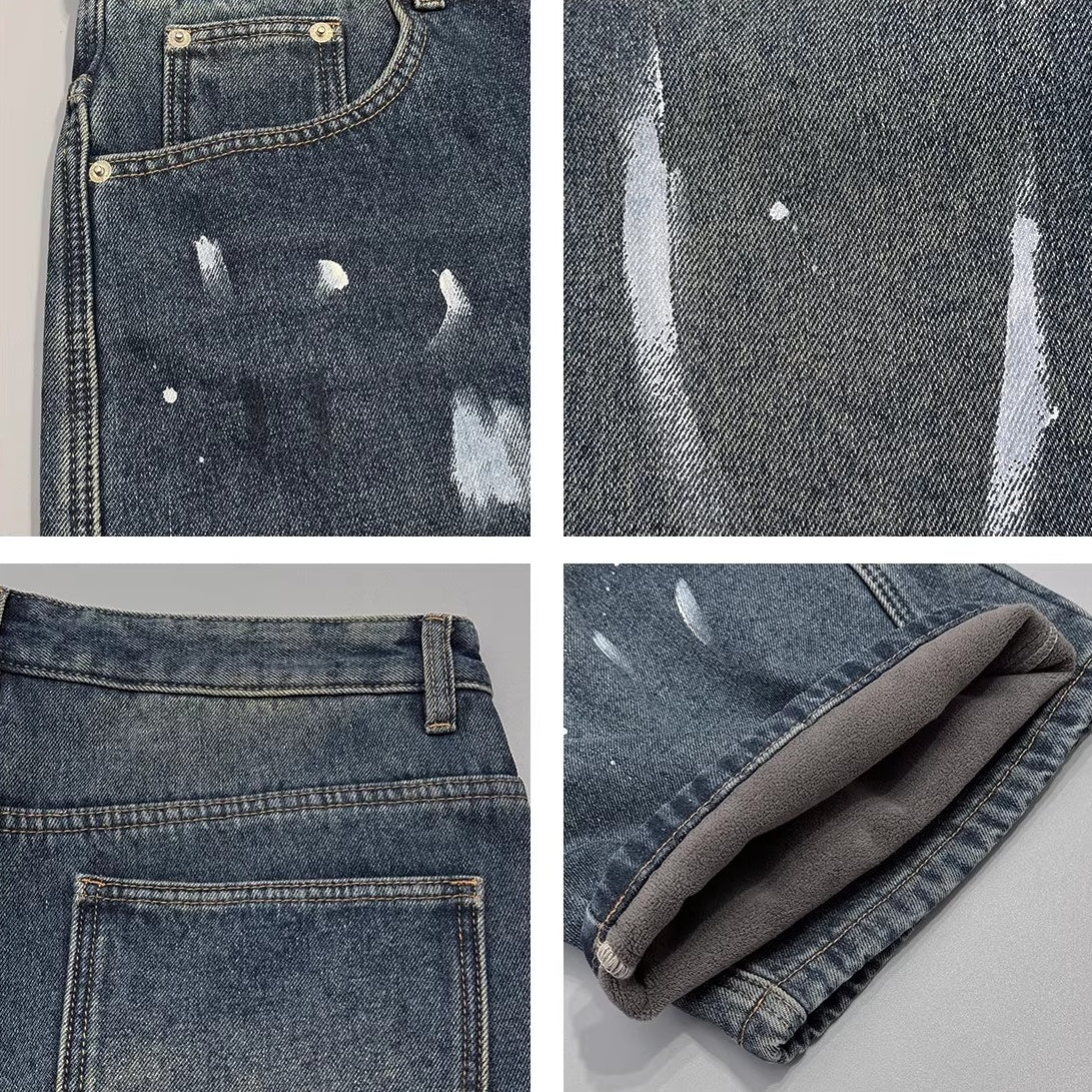 ペイントスプラッシュデニムパンツ U2541