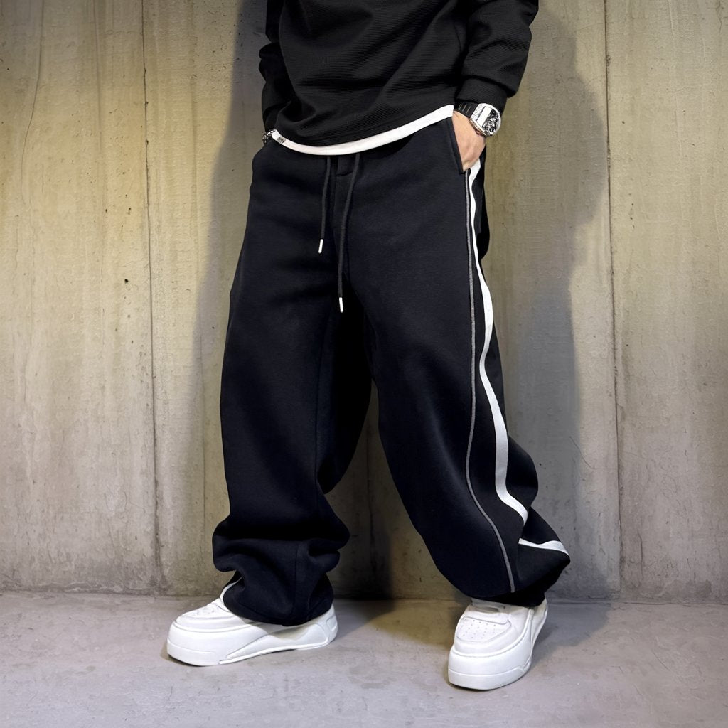 サイドラインワイドスウェットパンツ U2538