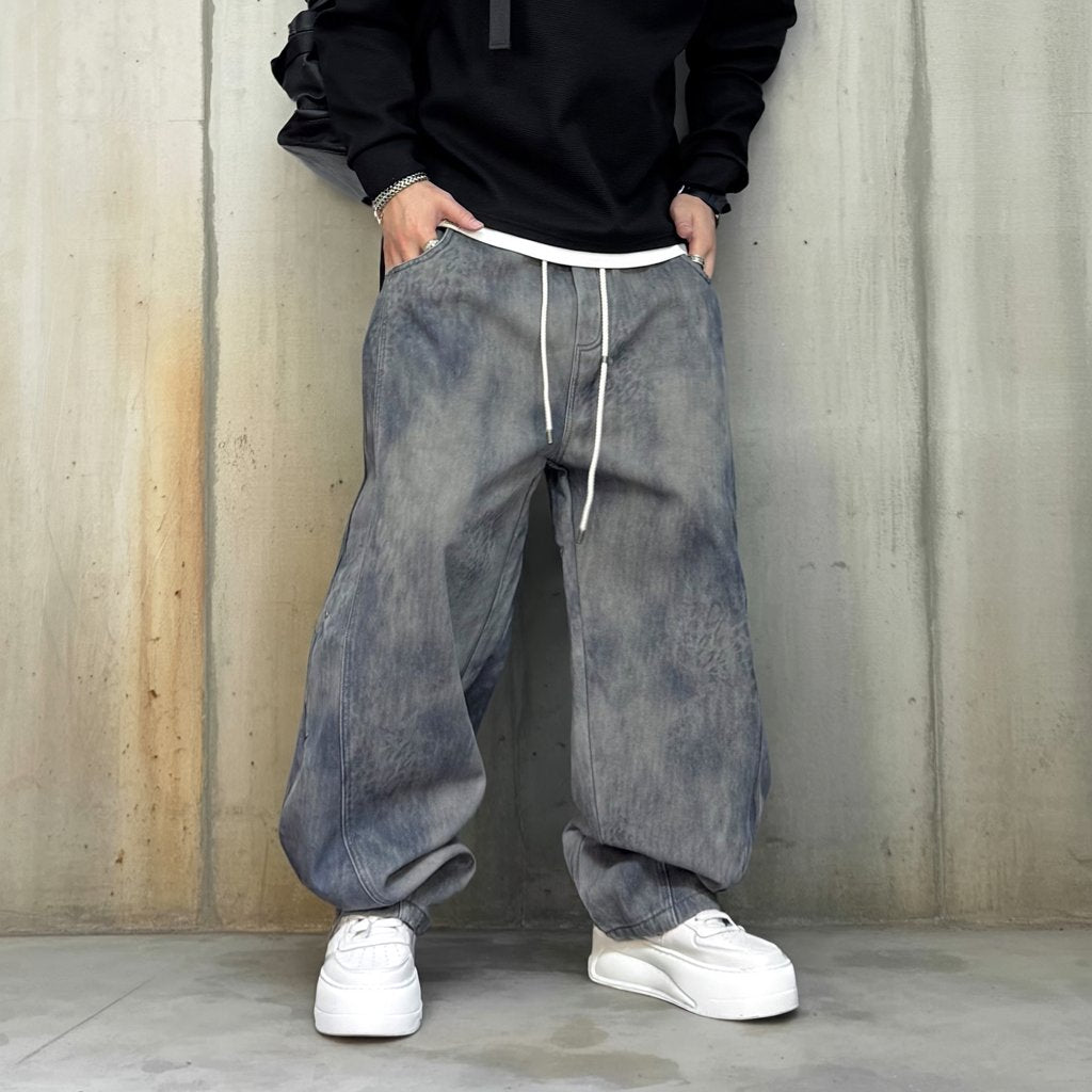 グラデーションフェードワイドパンツ U2542