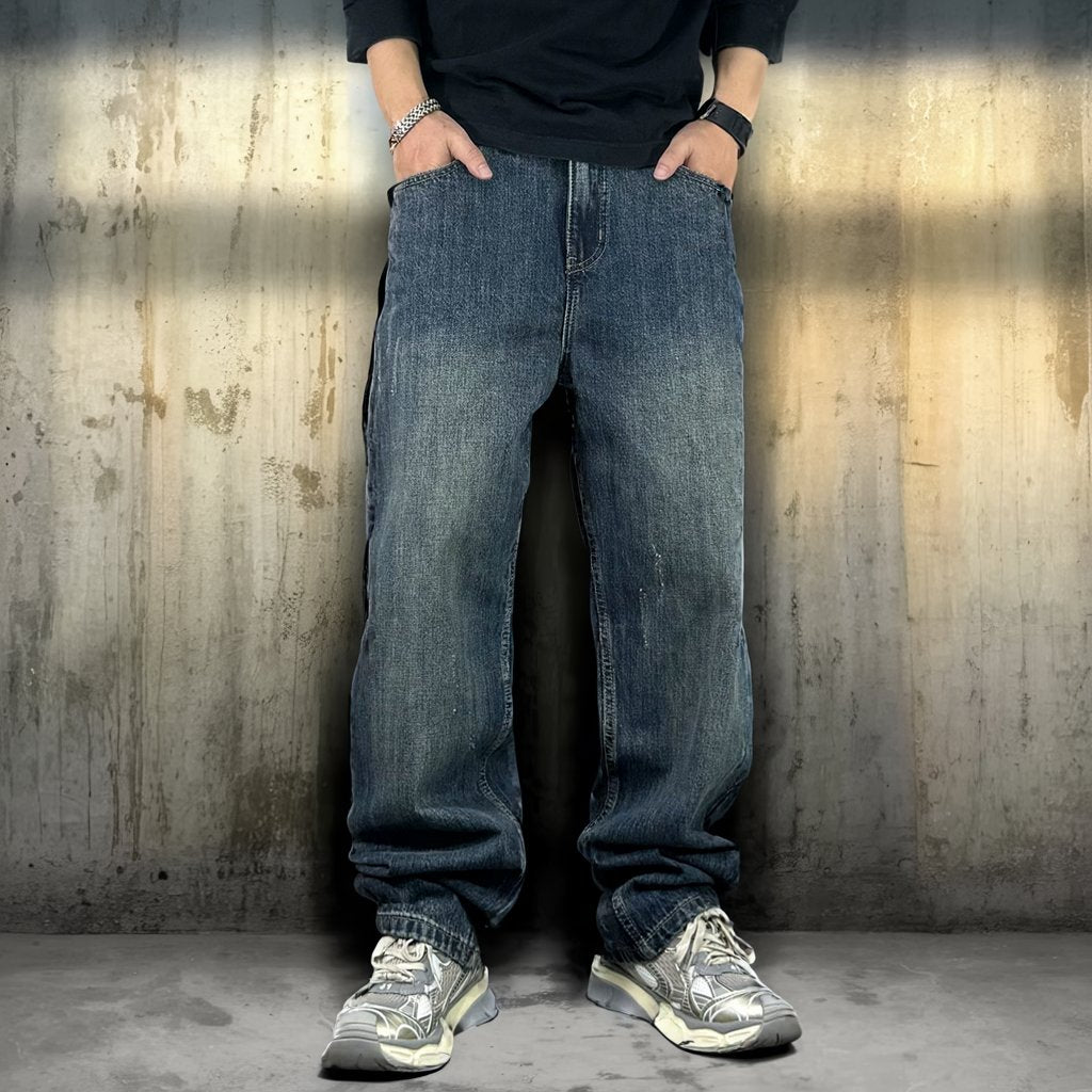 アーバンウォッシュドルーズデニムパンツ U2520