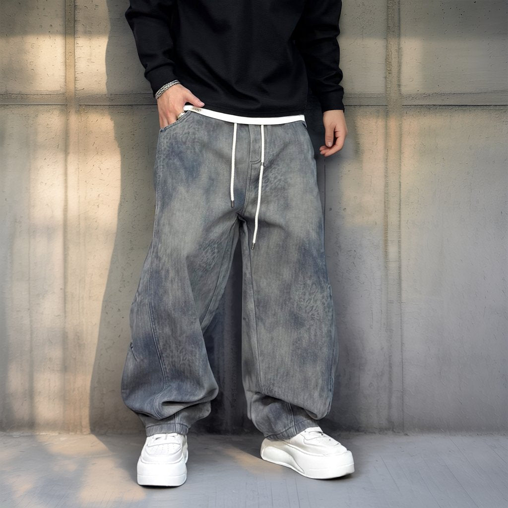 グラデーションフェードワイドパンツ U2542