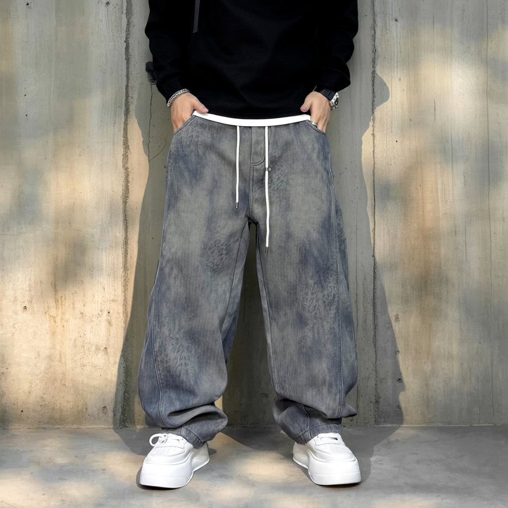 グラデーションフェードワイドパンツ U2542