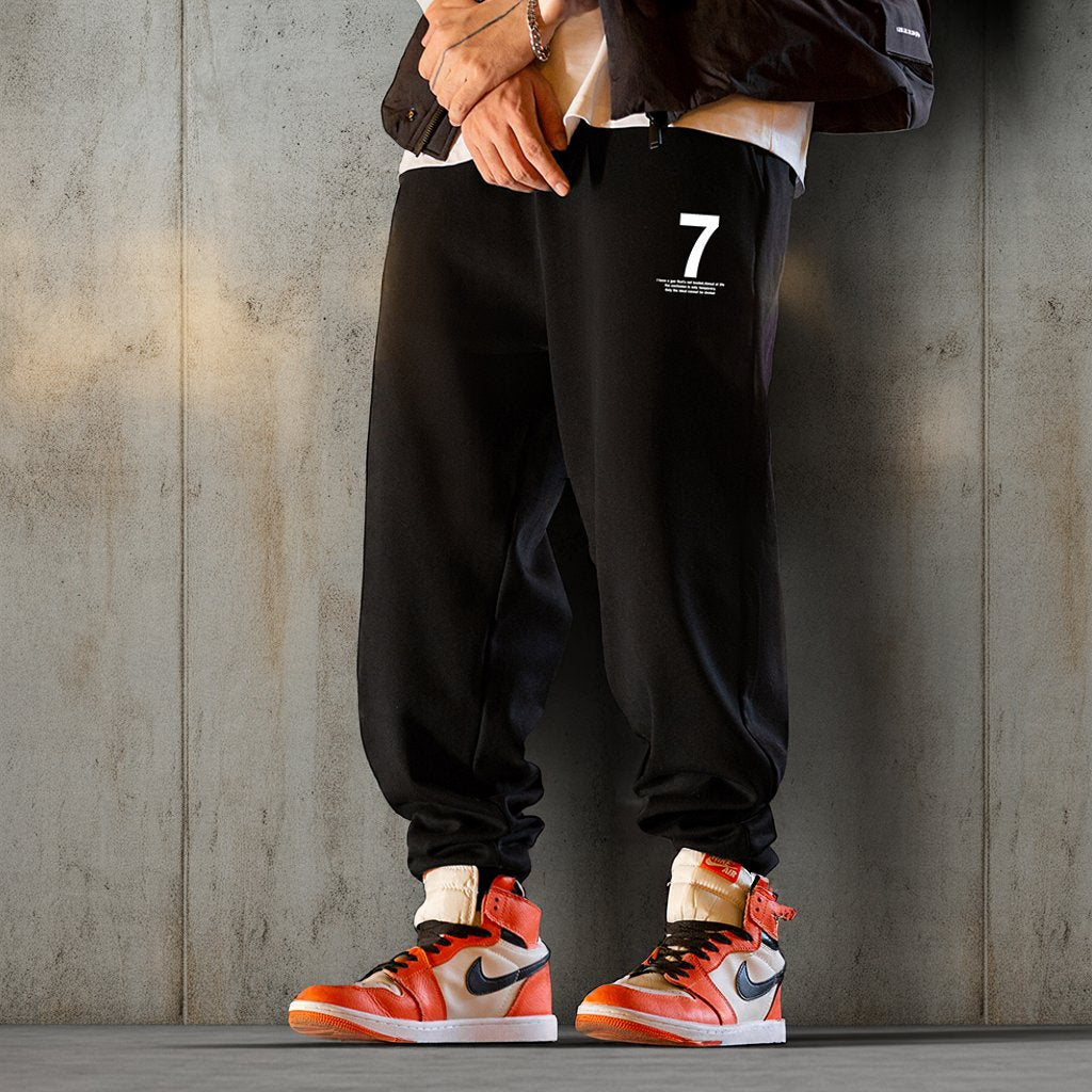 No.7デザインプリントスウェットパンツ U2535