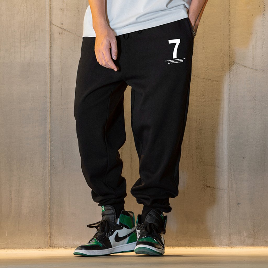 No.7デザインプリントスウェットパンツ U2535