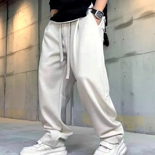 ワイドストレートシンプルカジュアルパンツ U2107