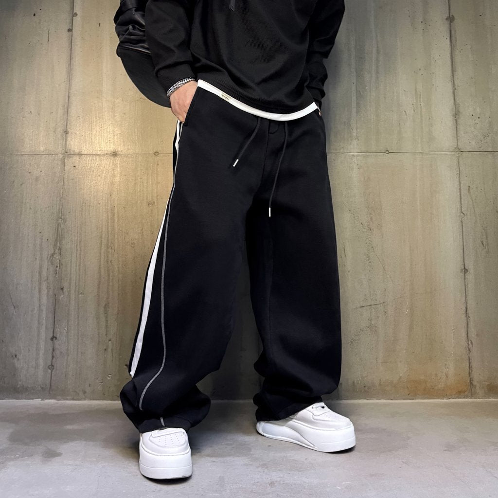 サイドラインワイドスウェットパンツ U2538