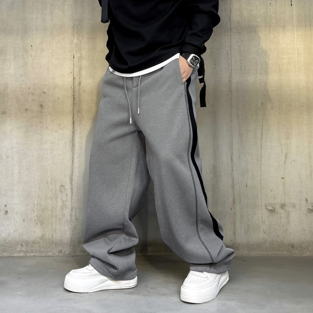 サイドラインワイドスウェットパンツ U2538