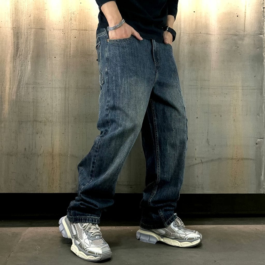 アーバンウォッシュドルーズデニムパンツ U2520