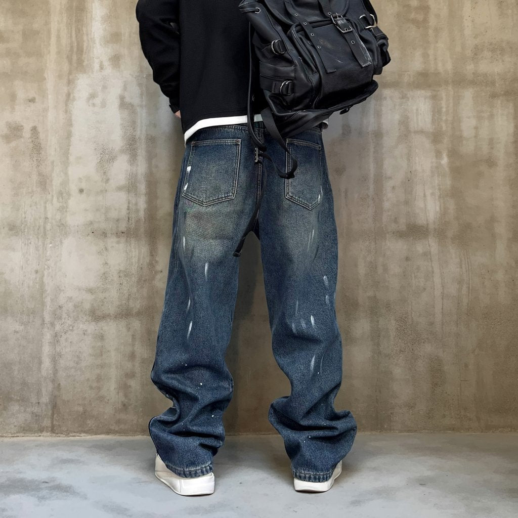 【OUTLET/即納】ペイントスプラッシュデニムパンツ U2541