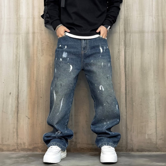 ペイントスプラッシュデニムパンツ U2541