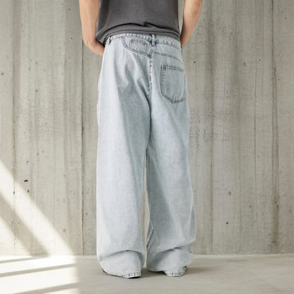 アシンメトリーサイドジップデニムパンツ U2363